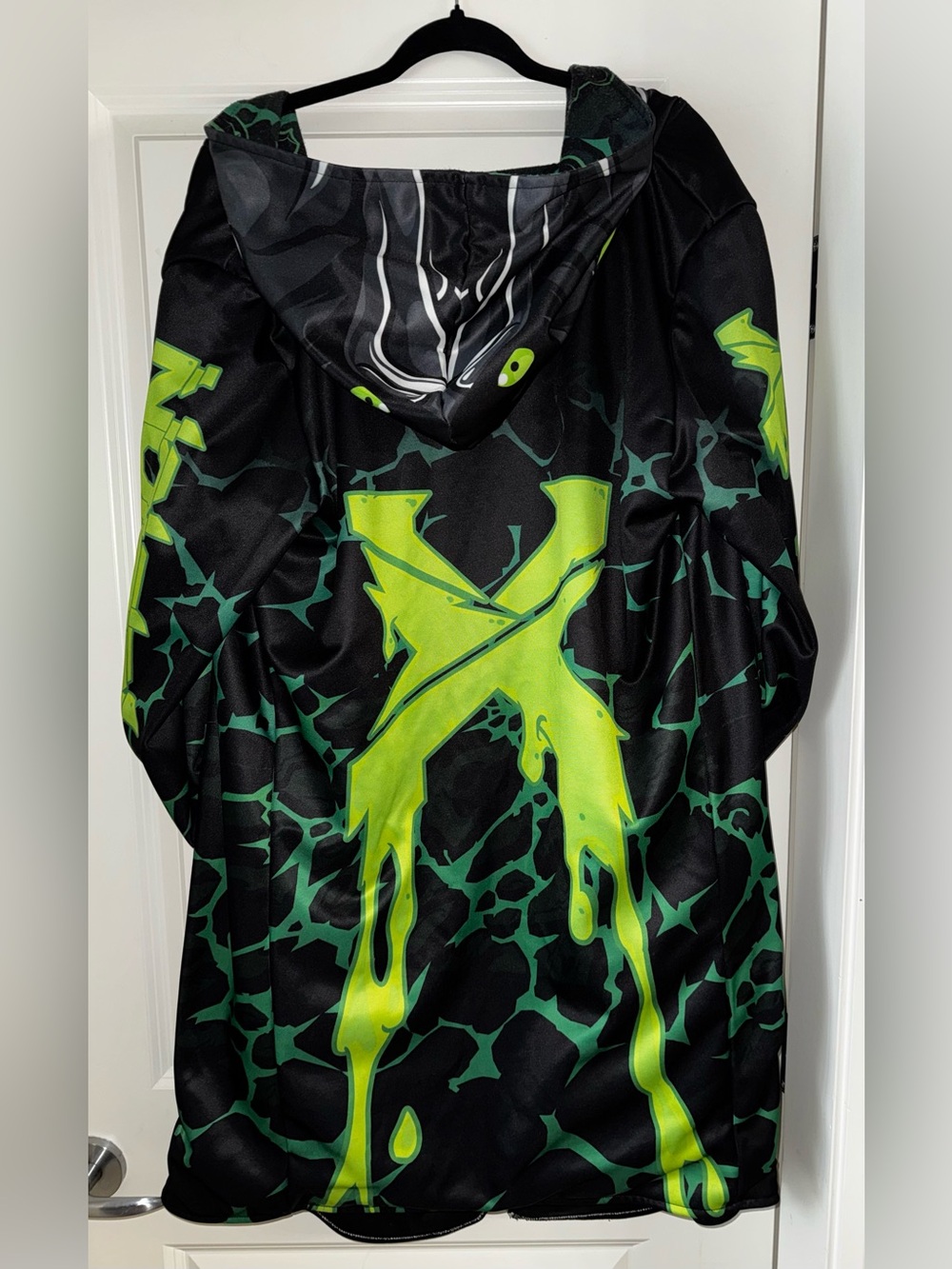 Black & Neon Green Excision X Scummy Bears Cloak